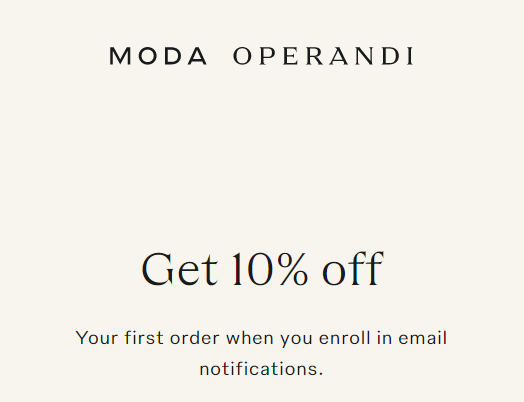 Moda Operandi Gutscheincode