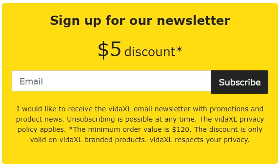 vidaXL Gutscheincode